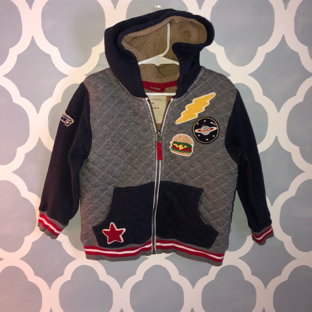 Boys Hanna Andersson Sherpa lined Hoodie